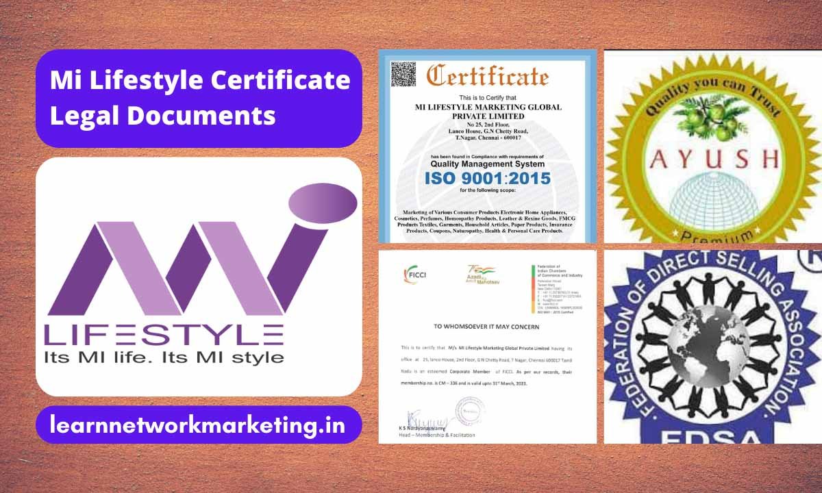 You are currently viewing Mi Lifestyle Certificate & Legal Documents